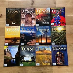 Texas Highways Magazines 2008 Lot of 12 Months Complete